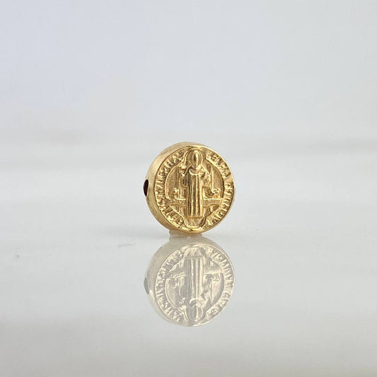 Herraje San Benito 0.4gr / 0.8cm / Tambor Oro Amarillo 18K ©