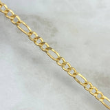 Pulso Figaro 3.5gr / 21cm / 4.2mm Oro Amarillo +0