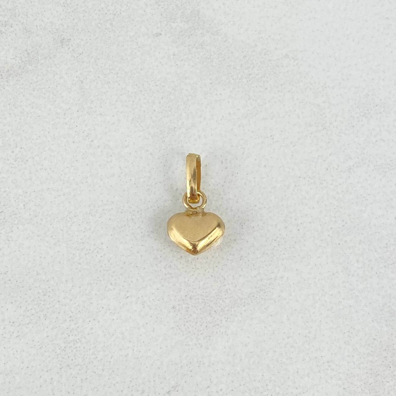 Dije Corazon 0.2gr / 1cm / Troquelado Oro Amarillo