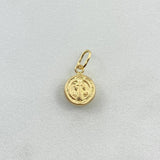 Dije San Benito 0.35gr / 1.5cm / Troquelado Oro Amarillo