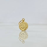 Dije San Benito 0.35gr / 1.5cm / Troquelado Oro Amarillo