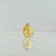 Dije San Benito 0.35gr / 1.5cm / Troquelado Oro Amarillo