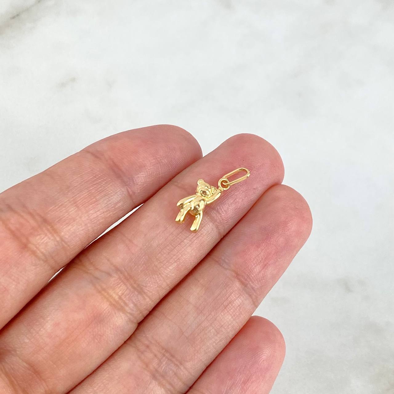 Dije Oso 0.3gr / 1.6cm / Troquelado Oro Amarillo