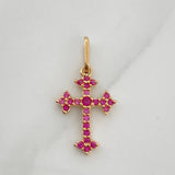 Dije Cruz 0.6gr / 2cm / Oro Amarillo 18K &