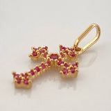 Dije Cruz 0.6gr / 2cm / Oro Amarillo 18K &