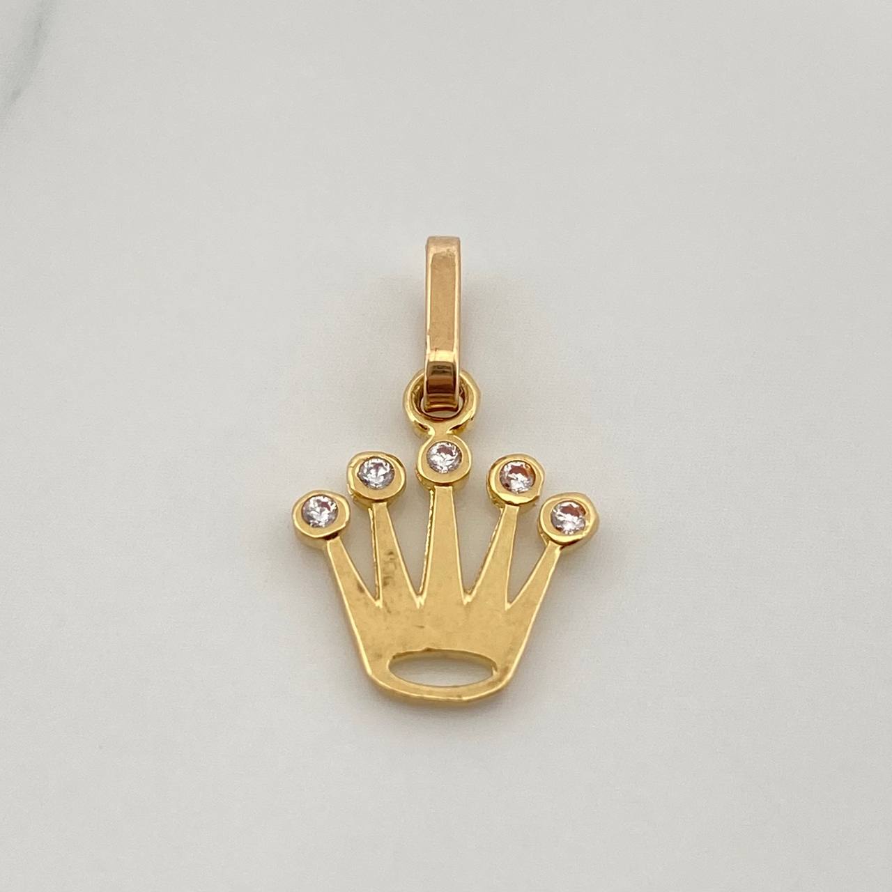 Dije Corona 0.85gr / 1cm / Oro Amarillo 18K