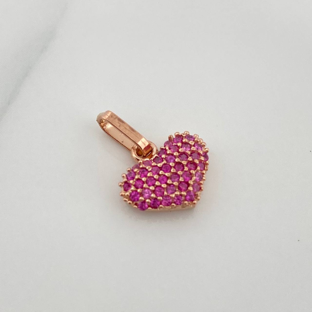 Dije Corazon 0.9gr / 1.3cm / Oro Rosa 18K