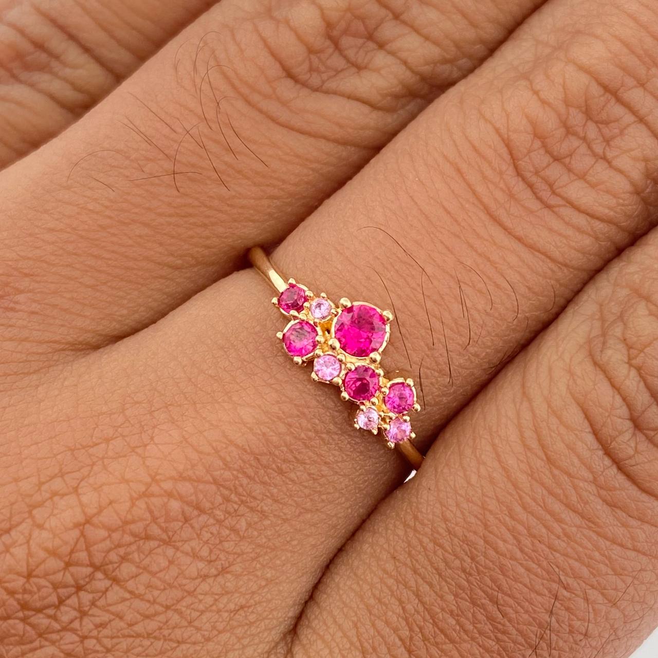 Anillo Circulos 1.7gr / T6 1/4 / Oro Amarillo 18K &