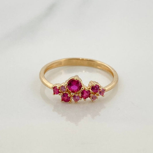 Anillo Circulos 1.7gr / T6 1/4 / Oro Amarillo 18K