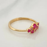 Anillo Circulos 1.7gr / T6 1/4 / Oro Amarillo 18K &