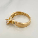 Anillo Solitario  4.1gr / T6 3/4 / Oro Amarillo 18K