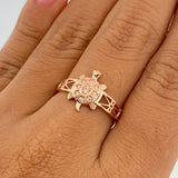 Anillo Tortuga 2.5gr / T6 1/2 / Oro Rosa 18K &