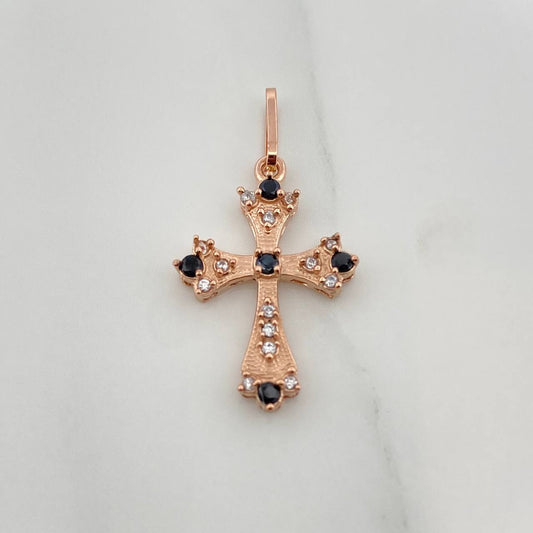 Dije Cruz 1.25gr / 2.7cm / Oro Rosa 18K