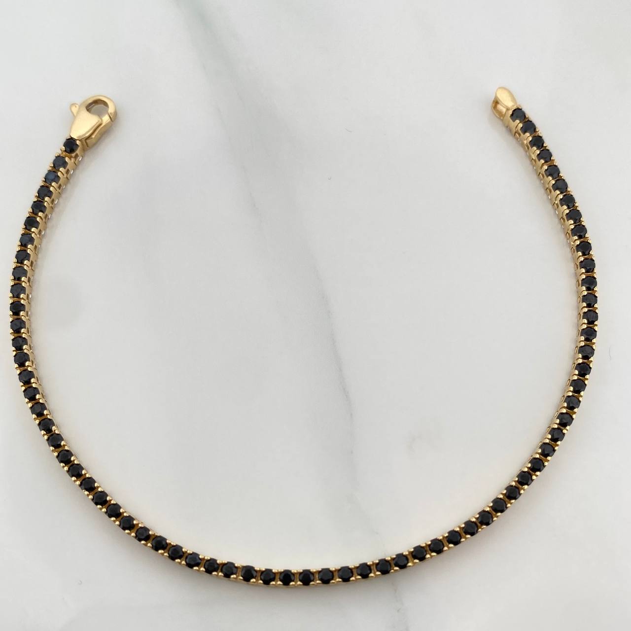 Pulso Tennis Doble Faz 7gr / 18cm / 2.53mm Oro Amarillo 18K