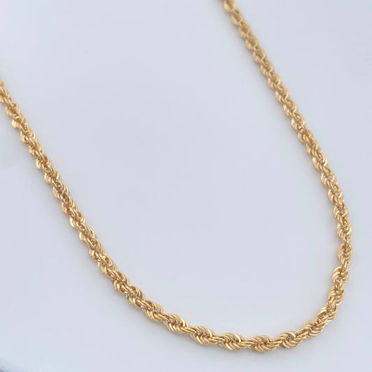 Cadena Lazo 4.75gr / 60.8cm / 2.73mm Oro Amarillo +3 18K $