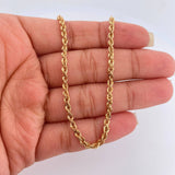 Cadena Lazo 4.75gr / 60.8cm / 2.73mm Oro Amarillo +3 18K $