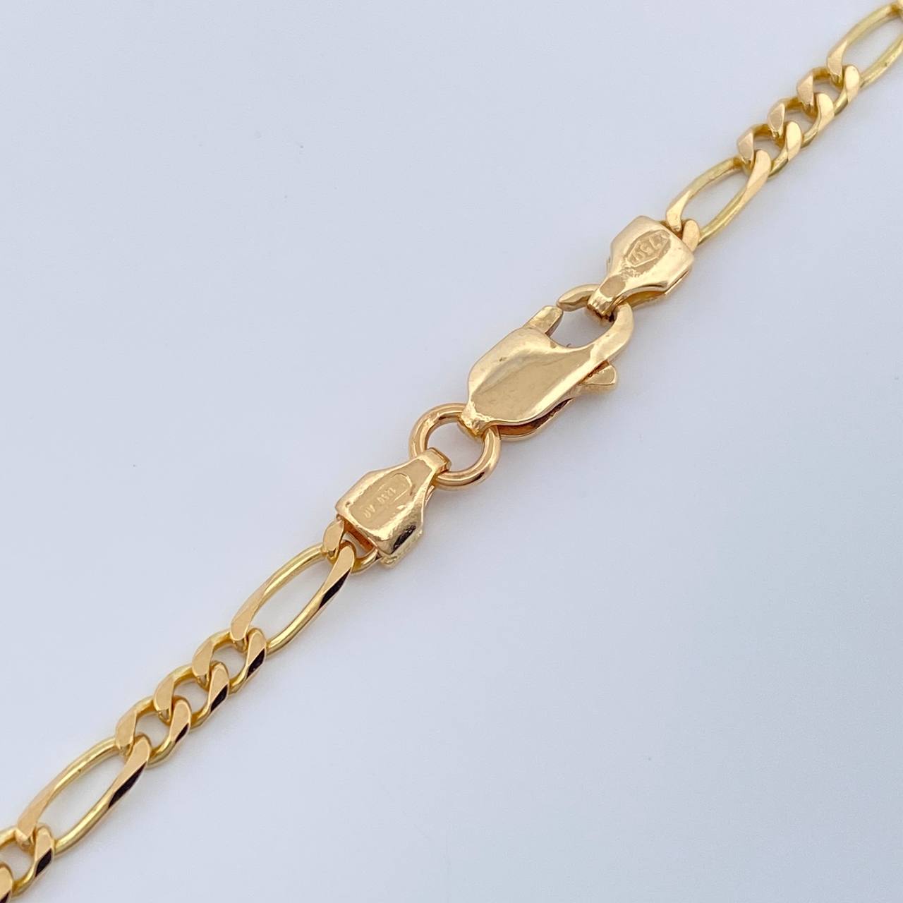 Cadena Figaro 11.1gr / 51cm / 2.6mm Oro Amarillo +1 18K $