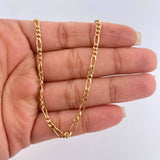 Cadena Figaro 11.1gr / 51cm / 2.6mm Oro Amarillo +1 18K $