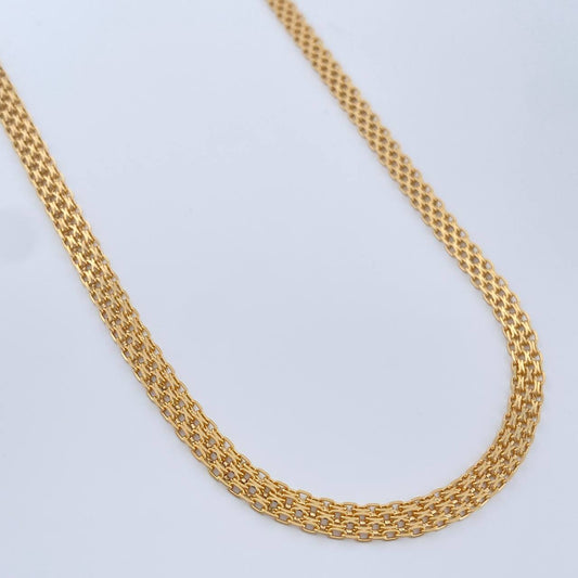 Cadena China 13.4gr / 59.7cm / 4.16mm Oro Amarillo +1 18K $