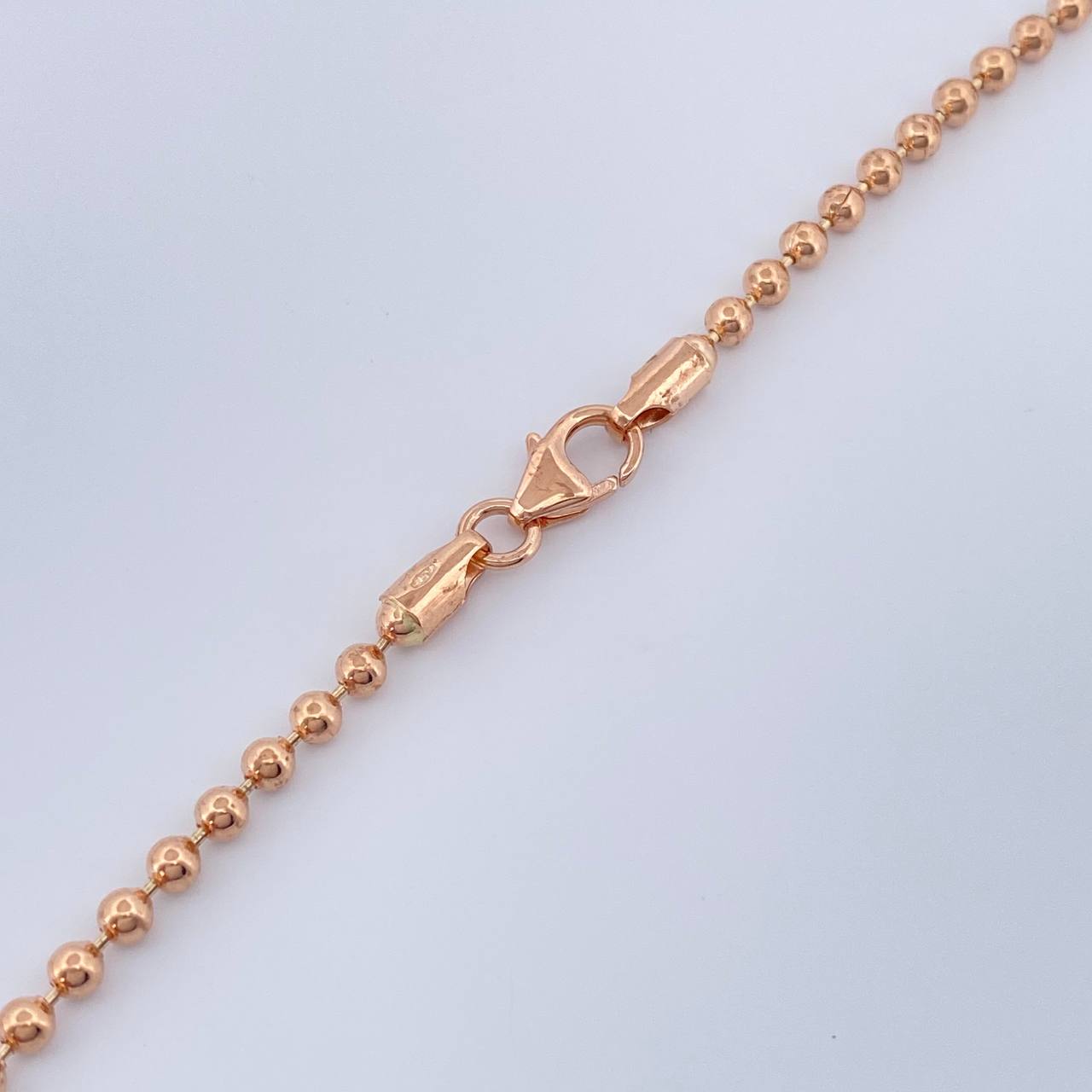 Cadena Militar 16.5gr / 61cm / 2.5mm Oro Rosa +3 18K $