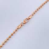 Cadena Militar 16.5gr / 61cm / 2.5mm Oro Rosa +3 18K $