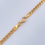 Cadena Cubana 7.2gr / 60cm / 3mm Oro Amarillo +1 $