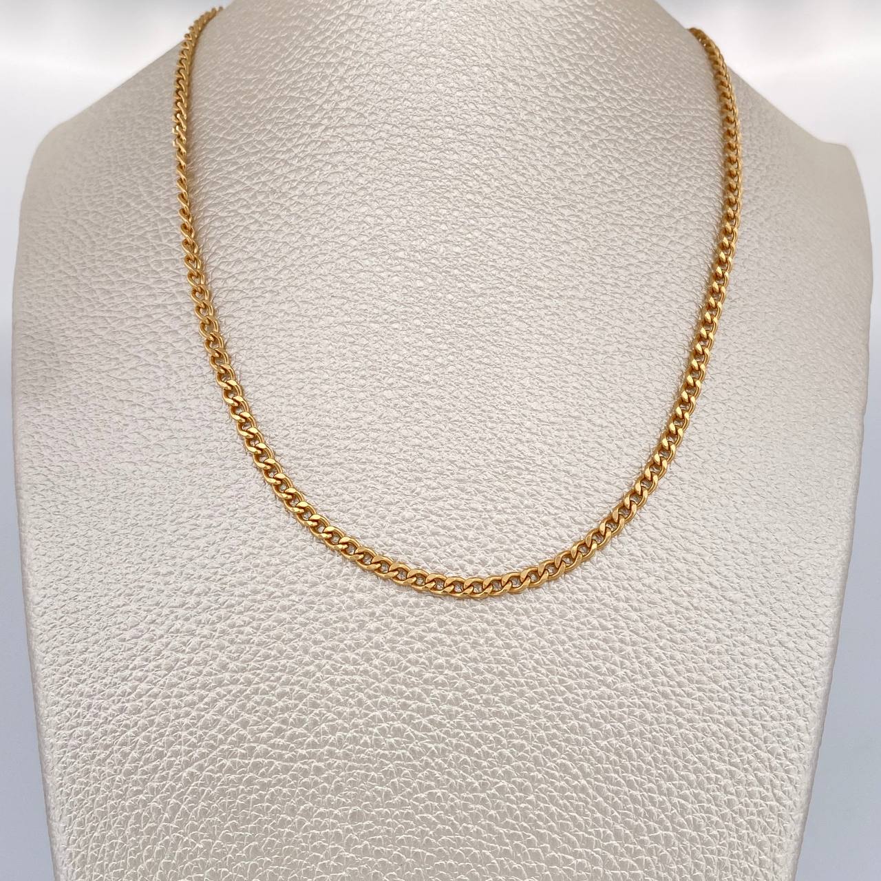 Cadena Cubana 7.2gr / 60cm / 3mm Oro Amarillo +1 $