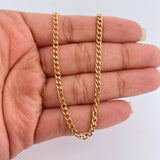 Cadena Cubana 7.2gr / 60cm / 3mm Oro Amarillo +1 $
