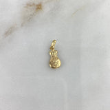 Dije Bolsa De Dinero 0.45gr / 1.7cm / Oro Amarillo