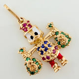 Dije Pato Bolsas de Dinero 1.65gr / 2.3cm / Oro Amarillo 18K &