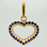 Dije Silueta Corazon 0.8gr / 1.7cm / Oro Amarillo 18K &