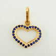 Dije Silueta Corazon 0.8gr / 1.7cm / Oro Amarillo 18K &
