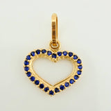 Dije Silueta Corazon 0.8gr / 1.7cm / Oro Amarillo 18K &