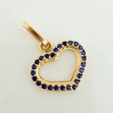 Dije Silueta Corazon 0.8gr / 1.7cm / Oro Amarillo 18K &