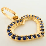 Dije Silueta Corazon 0.8gr / 1.7cm / Oro Amarillo 18K &