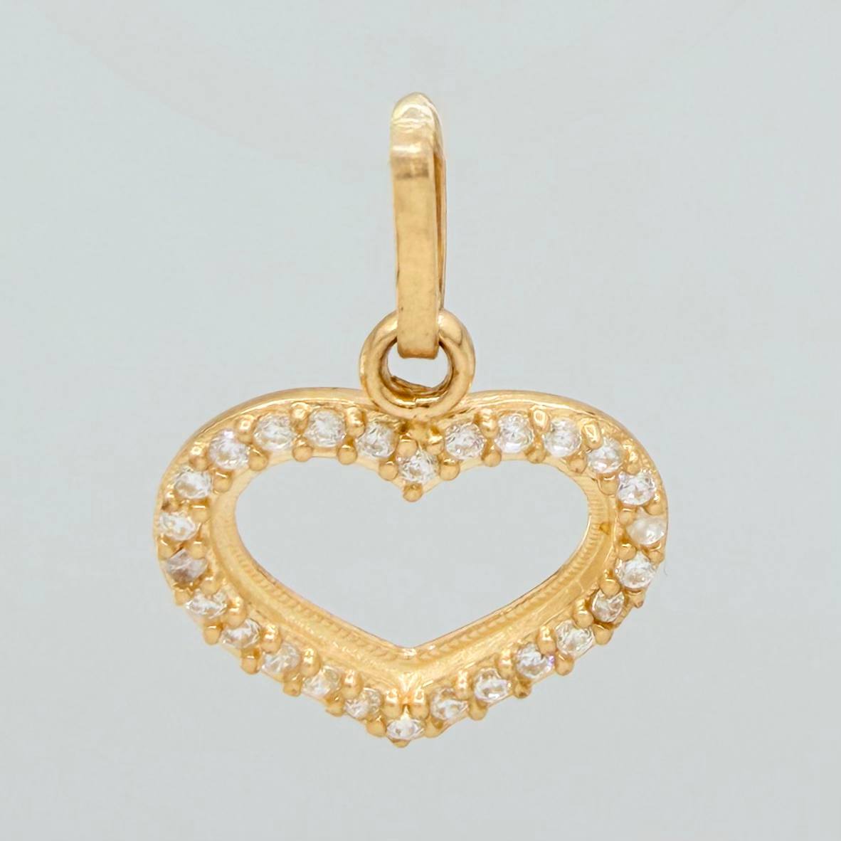 Dije Silueta Corazon 0.85gr / 1cm / Oro Amarillo 18K &