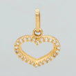 Dije Silueta Corazon 0.85gr / 1cm / Oro Amarillo 18K &