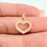 Dije Silueta Corazon 0.85gr / 1cm / Oro Amarillo 18K &