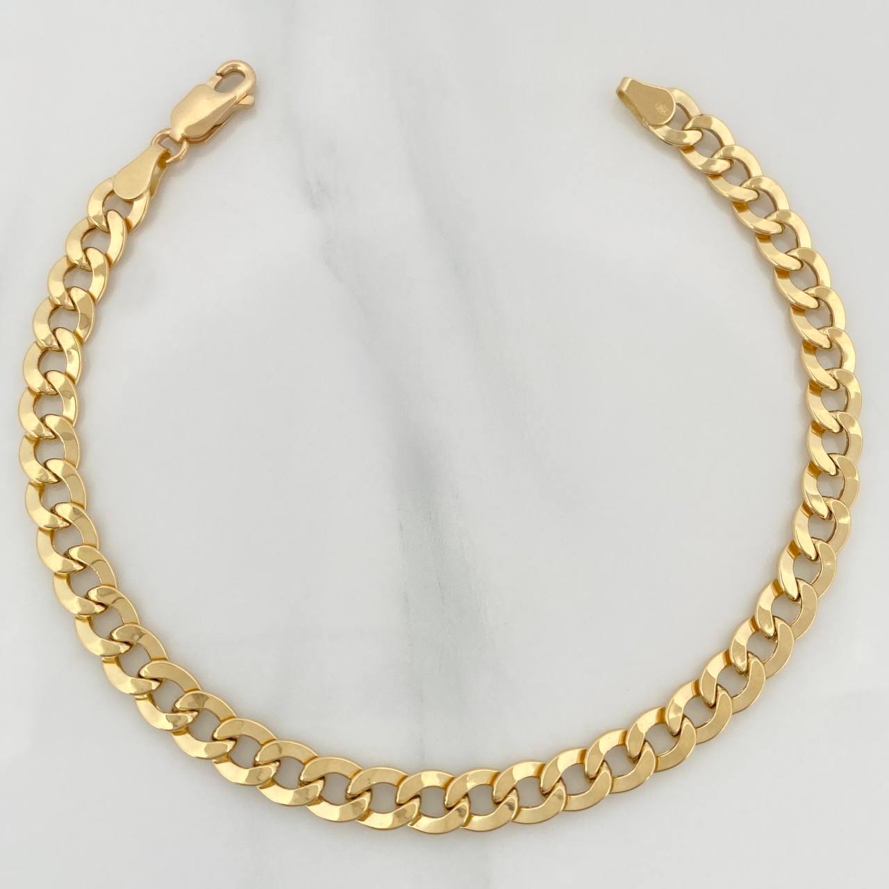 Pulso Cubano 5.15gr / 21cm / 5.85mm Oro Amarillo +1 18K $