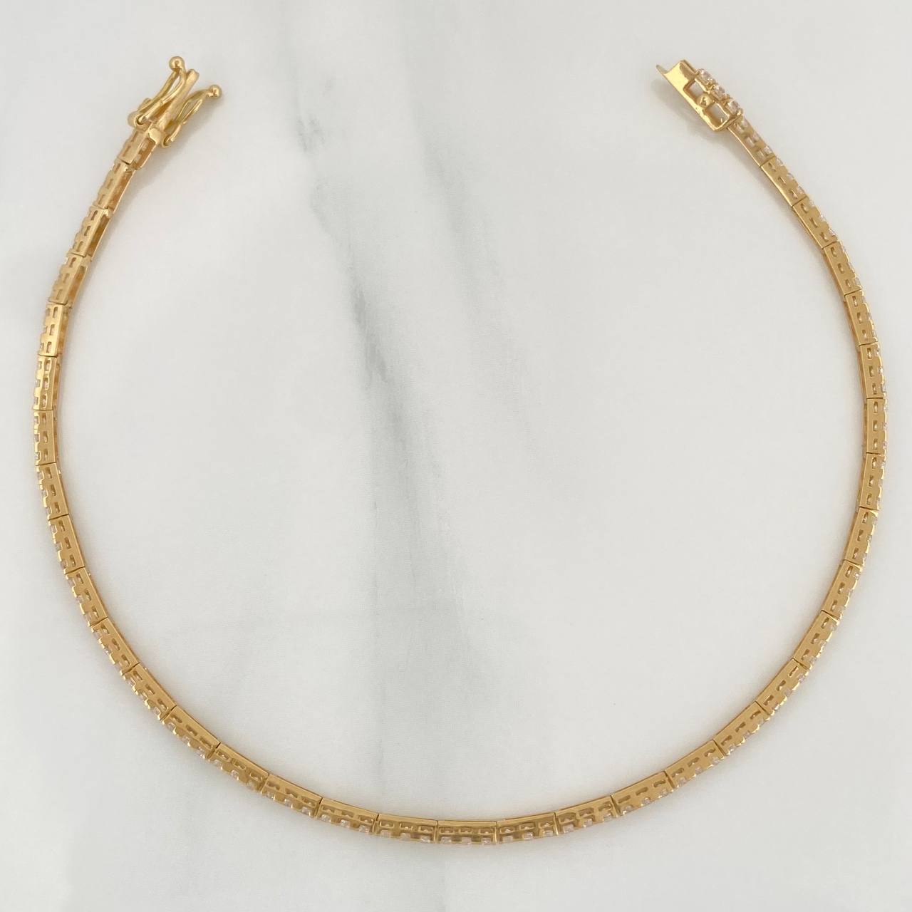 Pulso Tennis 4.15gr / 18cm / 0.6mm Oro Amarillo +4 18K $