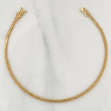 Pulso Tennis 4.15gr / 18cm / 0.6mm Oro Amarillo +4 18K $
