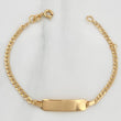 Pulso Placa Cubana 2.1gr / 15cm / 1mm Oro Amarillo +1 18K $
