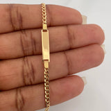Pulso Placa Cubana 1.85gr / 16cm / 1mm Oro Amarillo +1 18K $