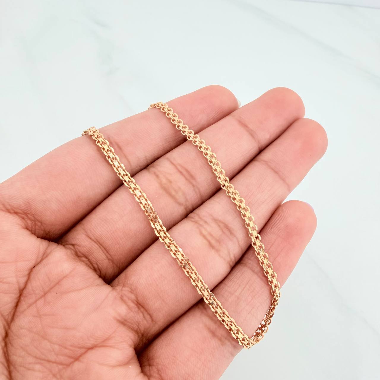 Pulso Chino 3.15gr / 19.5cm / 2mm Oro Amarillo Nac.Esp. 18K %