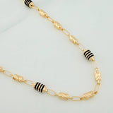 Cadena Rustica Barril 12.9gr / 62cm / 3.5mm Oro Amarillo 18K &