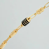 Cadena Rustica Barril 12.9gr / 62cm / 3.5mm Oro Amarillo 18K &