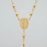 Rosario Virgen Milagrosa 8.4gr / 55.5cm / 5mm-4mm Oro Amarillo 18K &