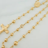 Rosario Virgen Milagrosa 8.4gr / 55.5cm / 5mm-4mm Oro Amarillo 18K &