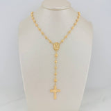 Rosario Virgen Milagrosa 8.4gr / 55.5cm / 5mm-4mm Oro Amarillo 18K &