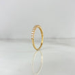 Anillo Churumbela Circulos 1.6gr / T7 / Circones Blancos Oro Amarillo